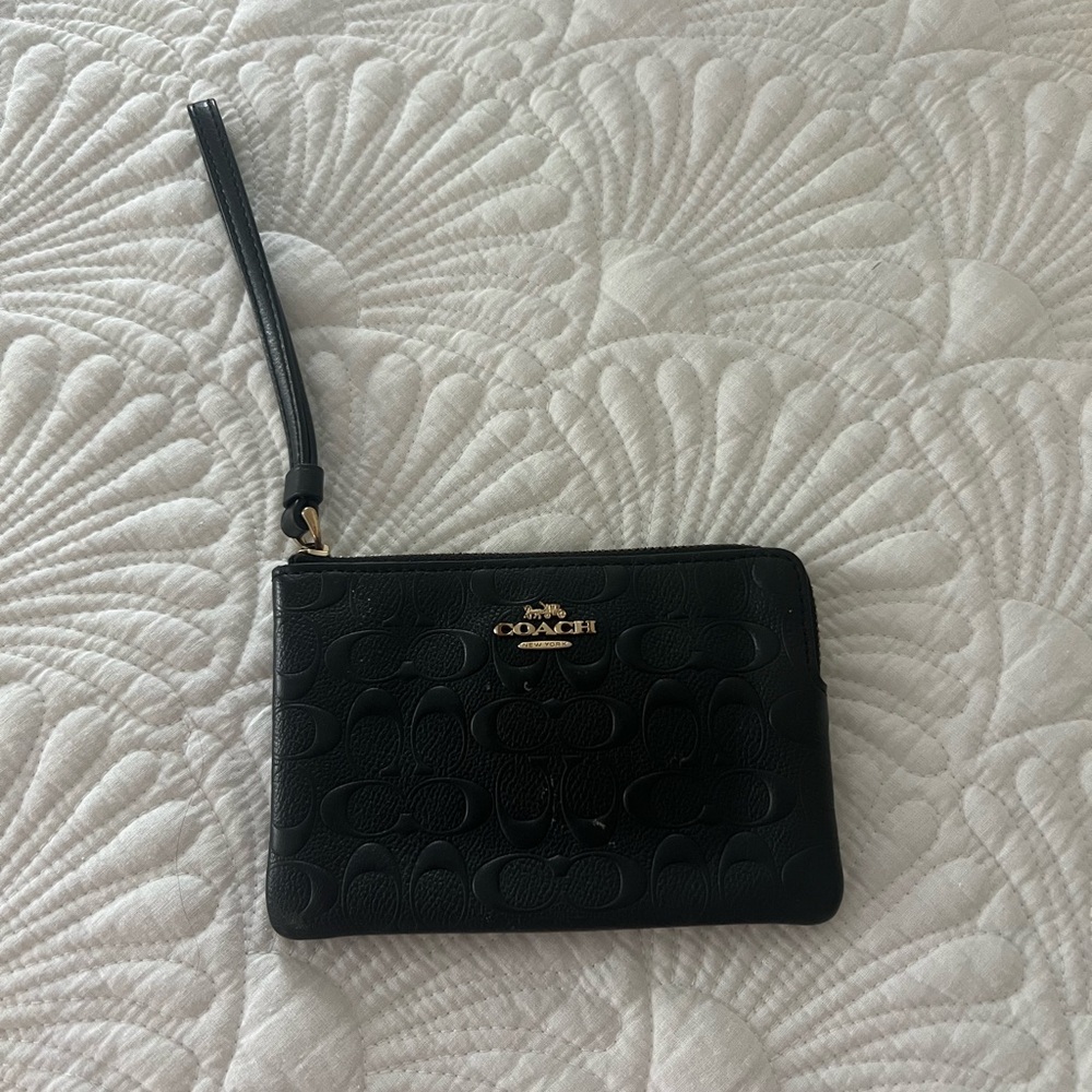 Coach Black Wristlet